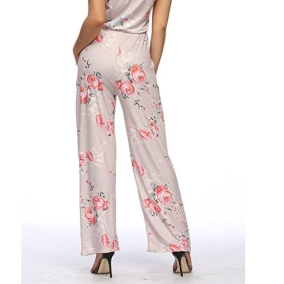 NEW RichCoco Floral Jumpsuit w/pockets Size Large - Picture 4 of 8